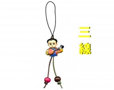 琉娘ストラップ（三線）